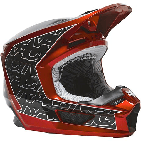 CASCO FOX V1 PERIL NEGRO/ROJO