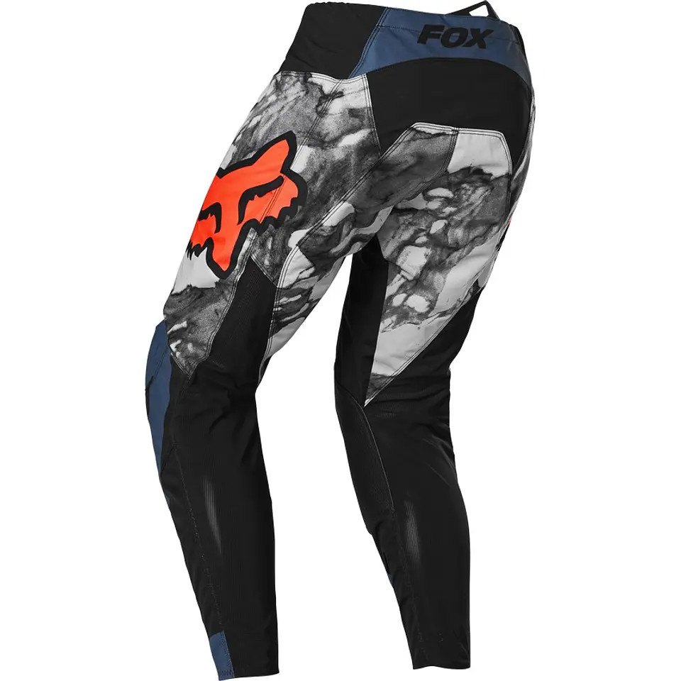 PANTALON FOX MX22 KARRERA GRIS/AZUL 2