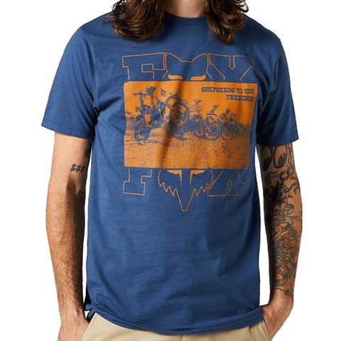 POLERA FOX HEAD SPLITTER AZUL