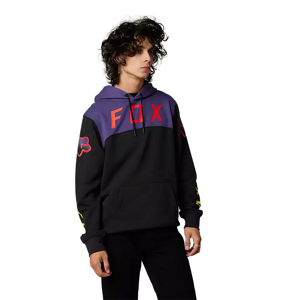 POLERON FOX FGMNT CANGURO MORADO/NEGRO 1