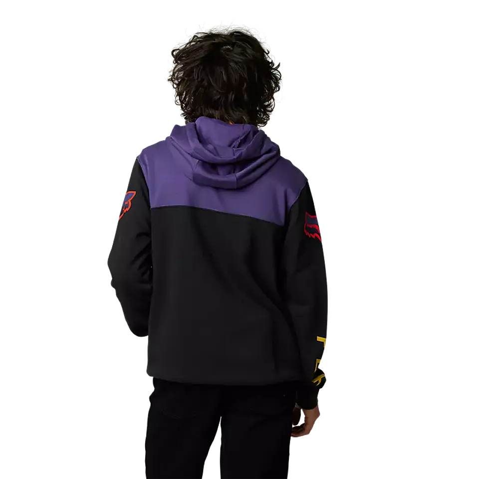 POLERON FOX FGMNT CANGURO MORADO/NEGRO 2