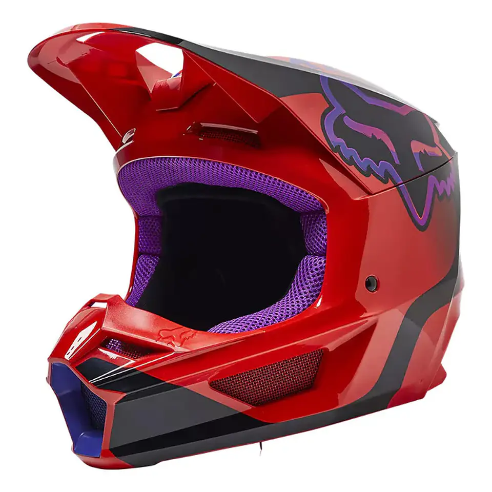 CASCO FOX V1 VENZ ROJO 1