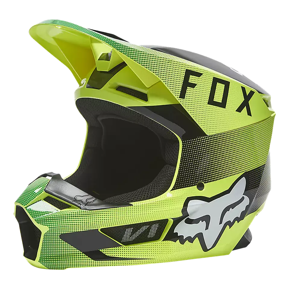 CASCO FOX V1 RIDL AMARILLO 1