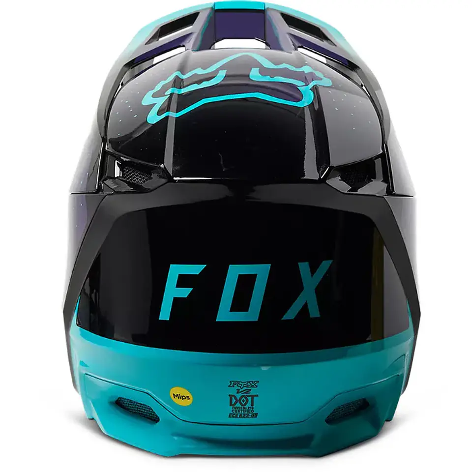 CASCO FOX V2 VIZEN NEGRO/MORADO 2
