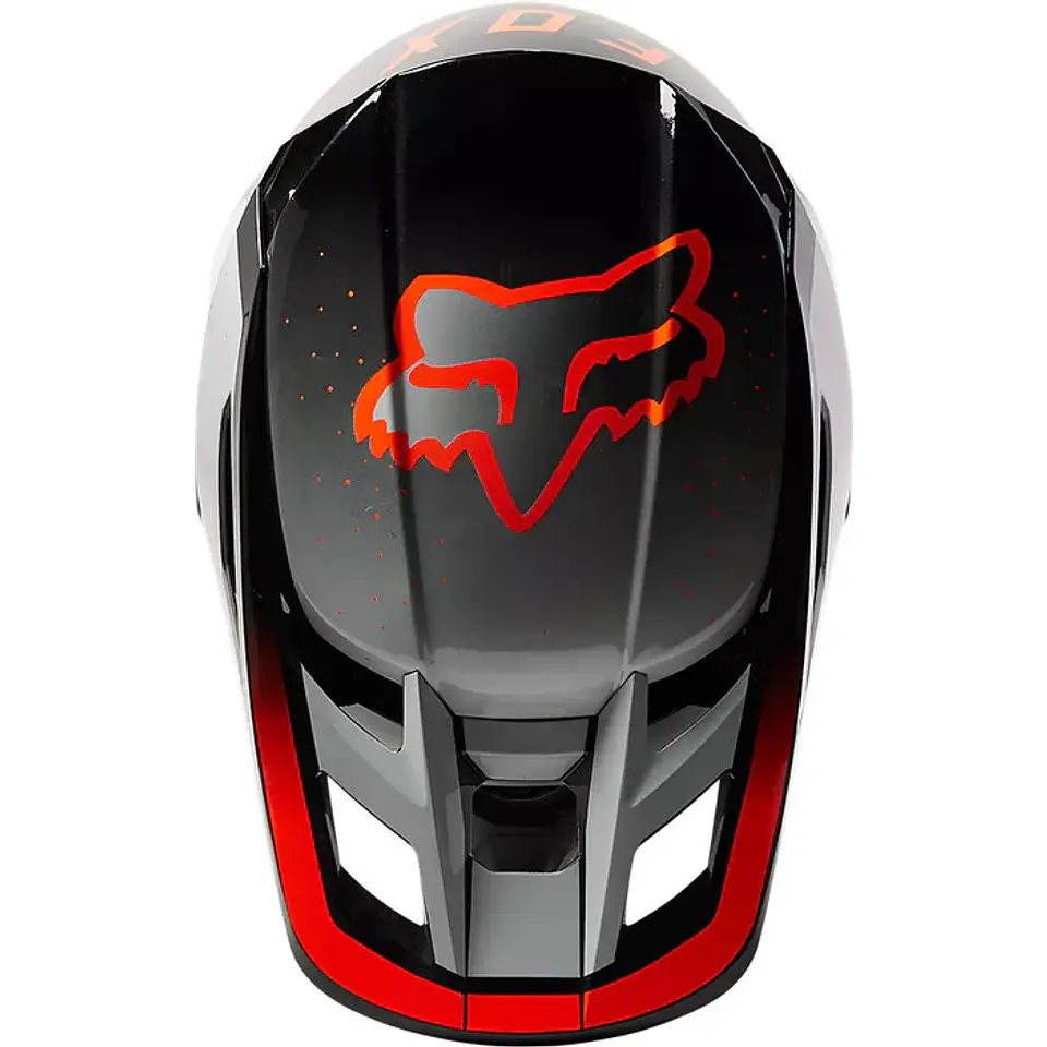 CASCO FOX V2 VIZEN NEGRO NARANJO 2