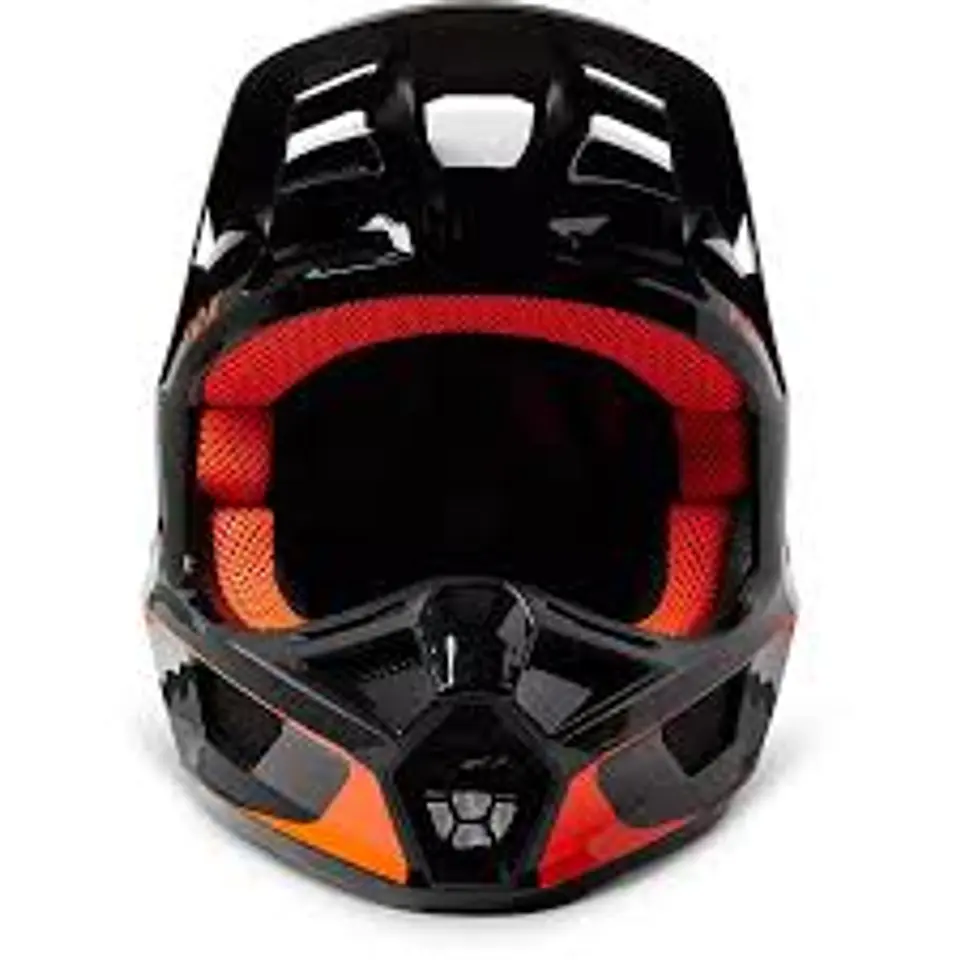 CASCO FOX V2 VIZEN NEGRO NARANJO 3