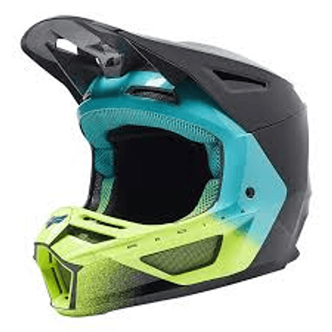 CASCO FOX V2 RKANE NEGRO AMARILLO