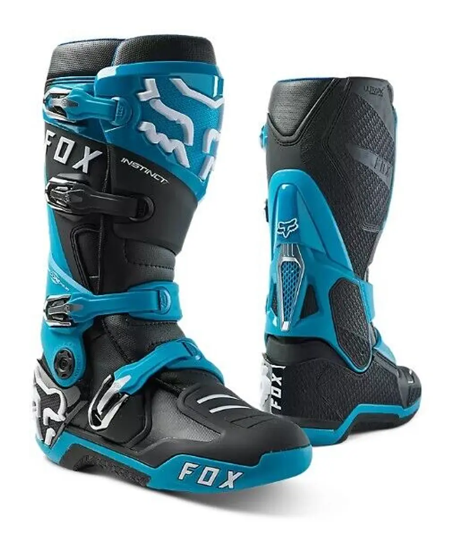 BOTA FOX INSTINCT 2.0 AZUL TURQUESA  1