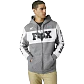 POLERON FOX HONDA ZIP FLEECE GRIS  - Miniatura 1