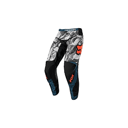 PANTALON FOX MX22 KARRERA GRIS/AZUL