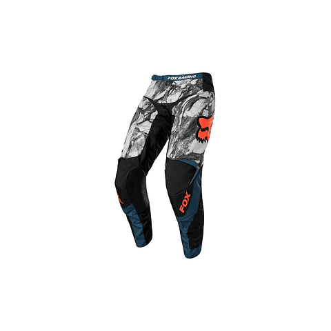 PANTALON FOX MX22 KARRERA GRIS/AZUL