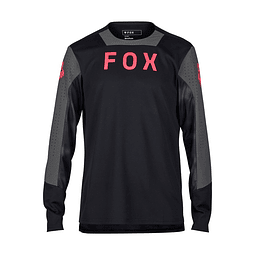 JERSEY BICICLETA FOX DEFEND NEGRO ROSADO 