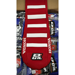 FUNDA DE ASIENTO DG1L HONDA ROJO RIB BLANCO 