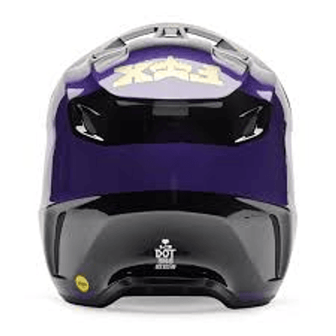 CASCO FOX V3 DRIP NEGRO MORADO