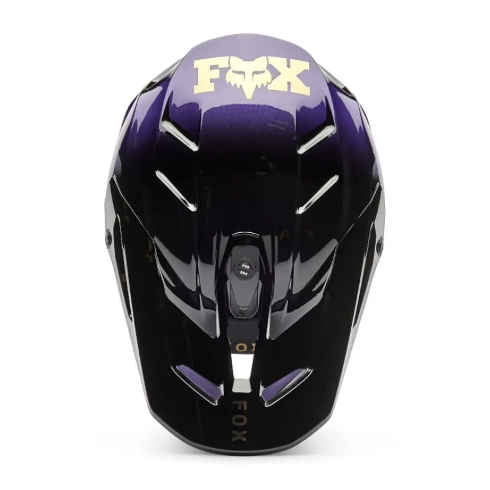 CASCO FOX V3 DRIP NEGRO MORADO 3