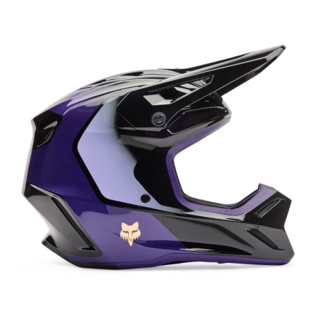 CASCO FOX V3 DRIP NEGRO MORADO