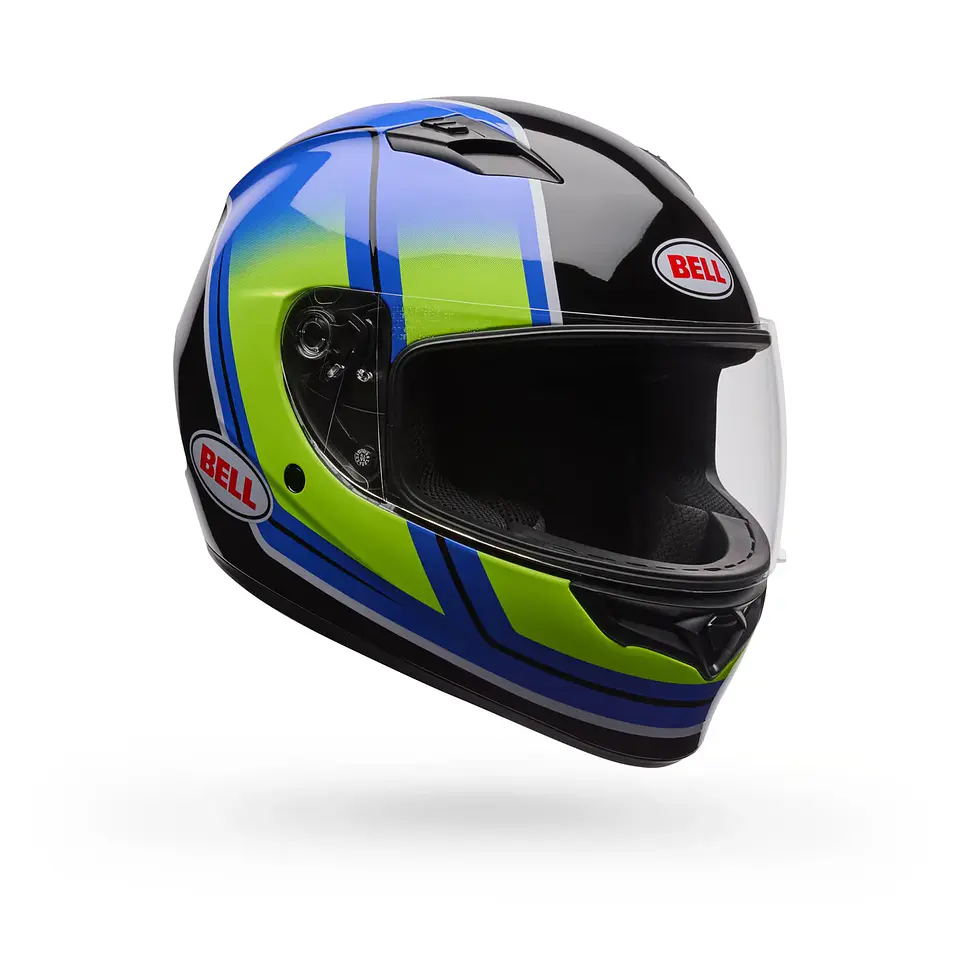 Casco Bell Qualifier Grid Azul/Amarillo 3
