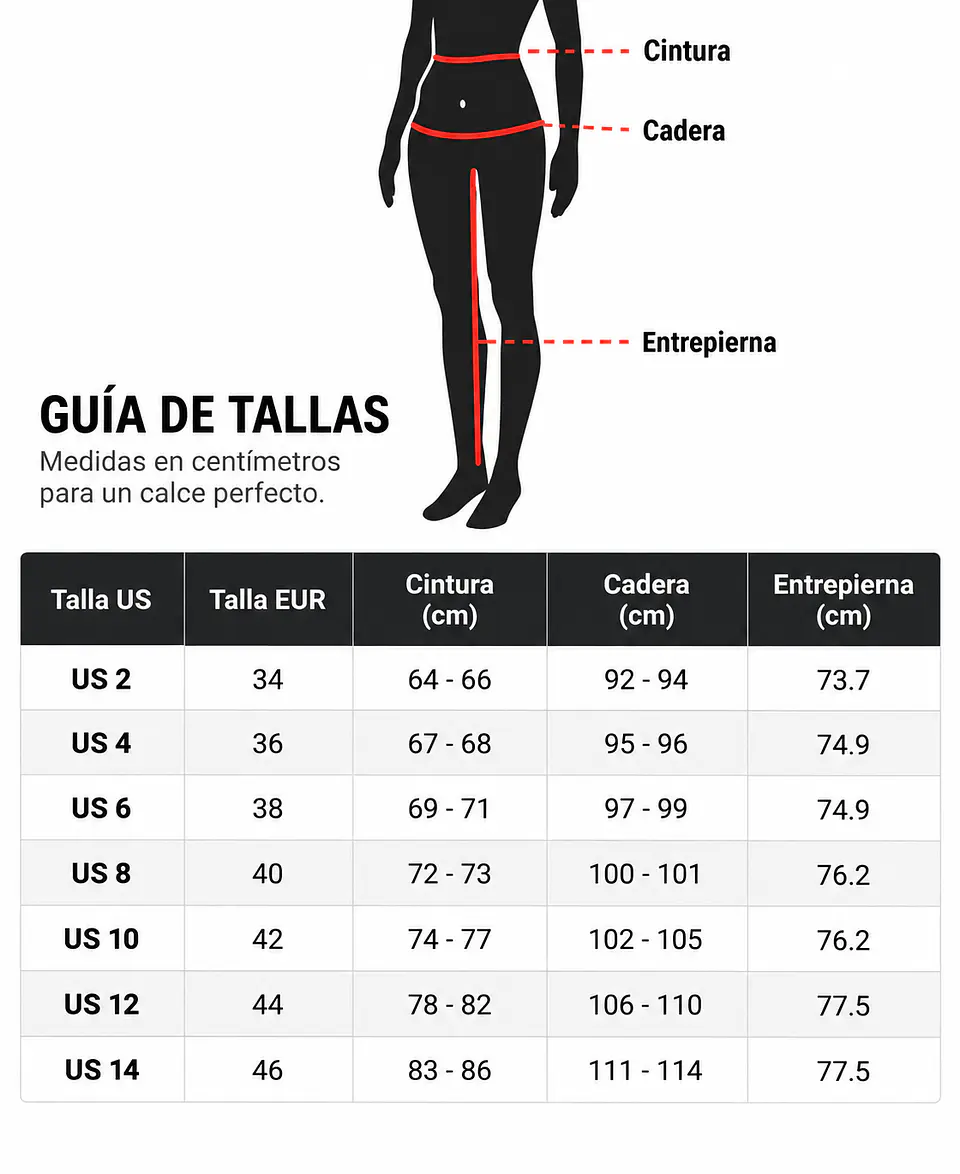 Pantalon Fox Mujer 180 Negro Blackout  3