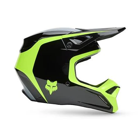 Casco Fox V1 Lean Negro Amarillo