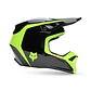 Casco Fox V1 Lean Negro Amarillo - Miniatura 1