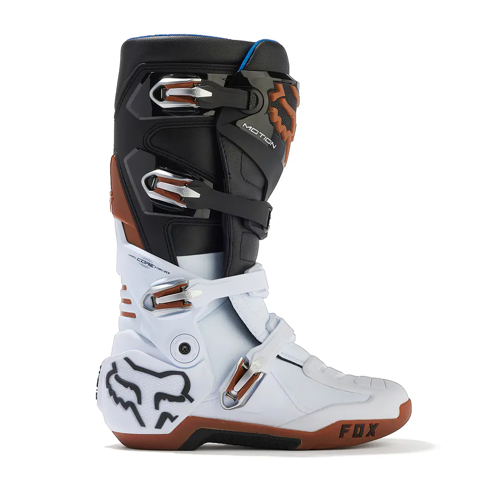 BOTA FOX MOTION BLANCO/CAFE 1
