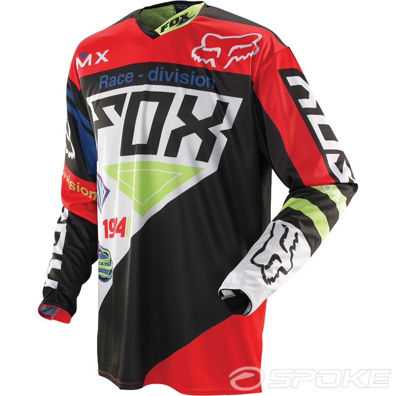 JERSEY FOX 360 INTAKE BLACK/RED