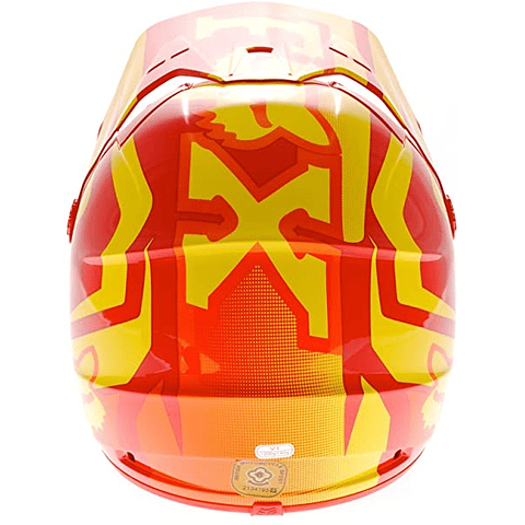 CASCO FOX NIÑO V1 IMPERIAL RED/YELLOW 