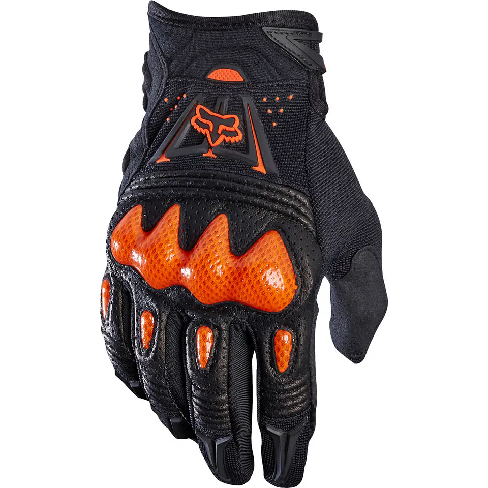GUANTE FOX BOMBER NEGRO/NARANJO 1
