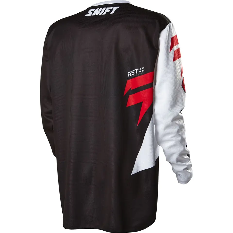 JERSEY SHIFT ASSAULT NEGRO/BLANCO/ROJO 2