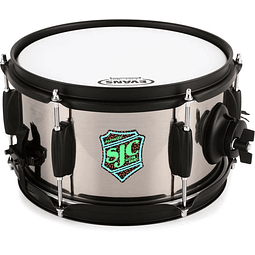 Side Snare "Slam Can" 6x10 Brushed Nickel Wrap, Black Hdw