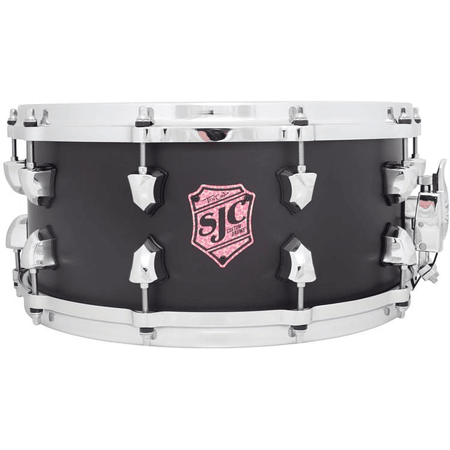 Tre Cool "Black Mamba" Snare, 6.5X14, Black Steel Shell, Die Cast Hoops, Chrome Hdw