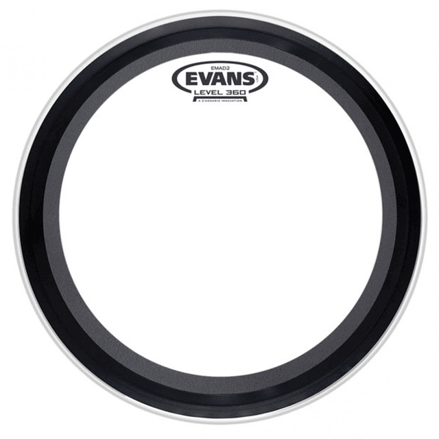 EVANS PARCHE BOMBO EMAD2 CLEAR 22"