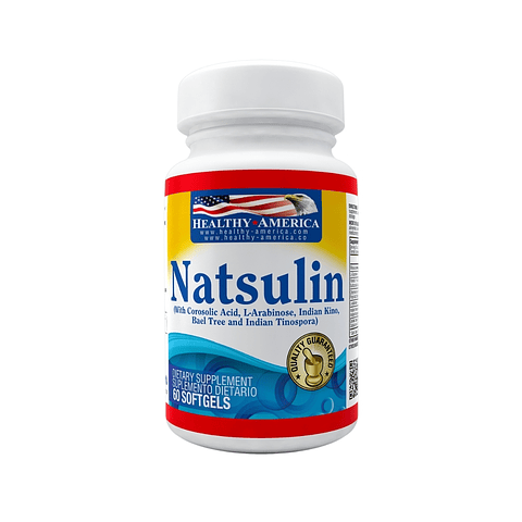NATSULIN - ANTIDIABÉTICO - Disminuye deseo por azúcares y comidas (60 SOFTGELS)