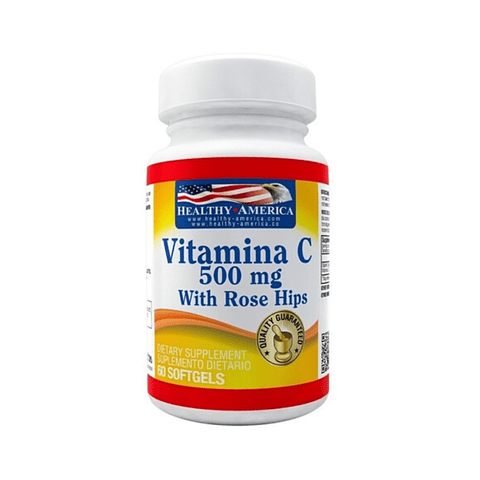 VITAMIN C 500 mg with Rose Hips and Zinc (60 Softgels)
