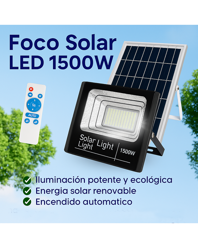 Foco solar de 1500W