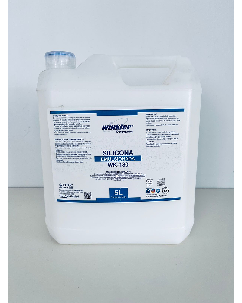 Silicona Emulsionada WK-180 - 5Lts.
