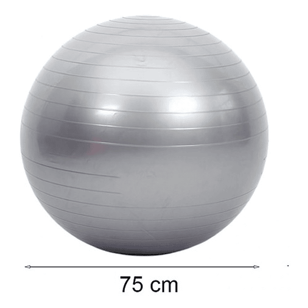 Pelota Balon Yoga 75 Cm Pilates Con Inflador  25