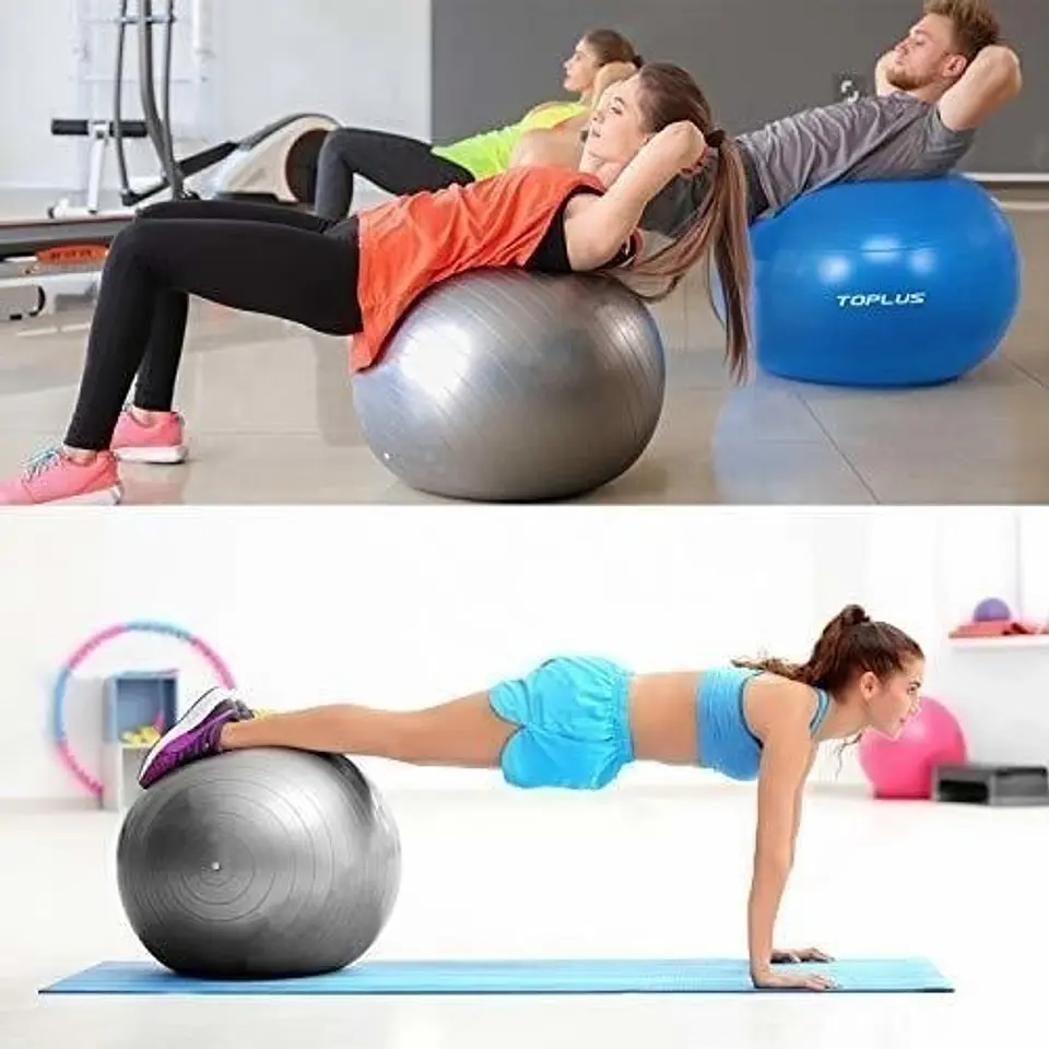 Pelota Balon Yoga 75 Cm Pilates Con Inflador  33