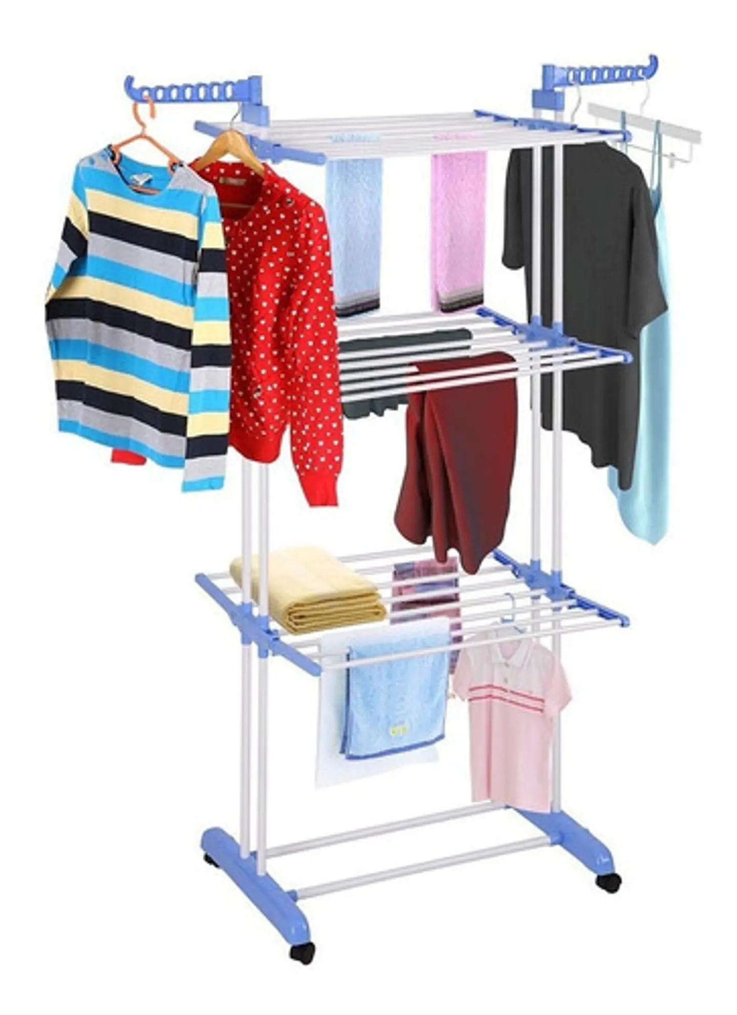 Tendedero Organizador Colgador Ropa Plegable 3 N 1