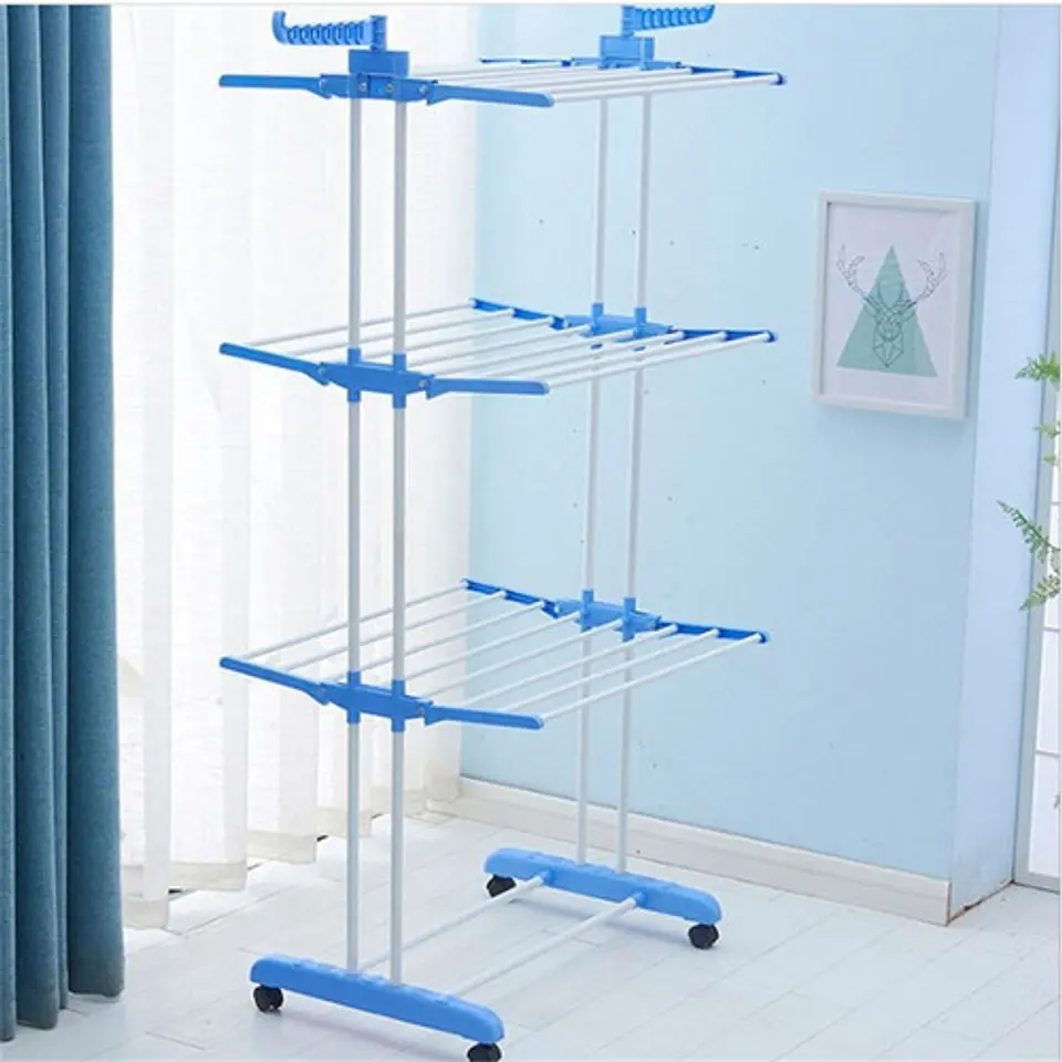 Tendedero Organizador Colgador Ropa Plegable 3 N 4