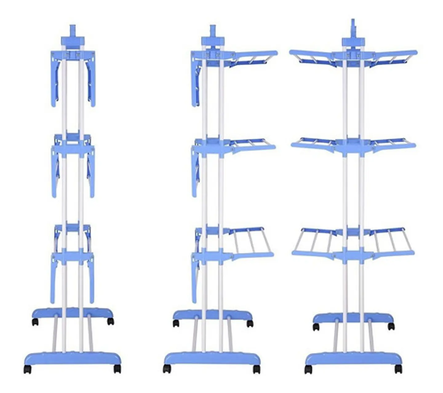 Tendedero Organizador Colgador Ropa Plegable 3 N 7