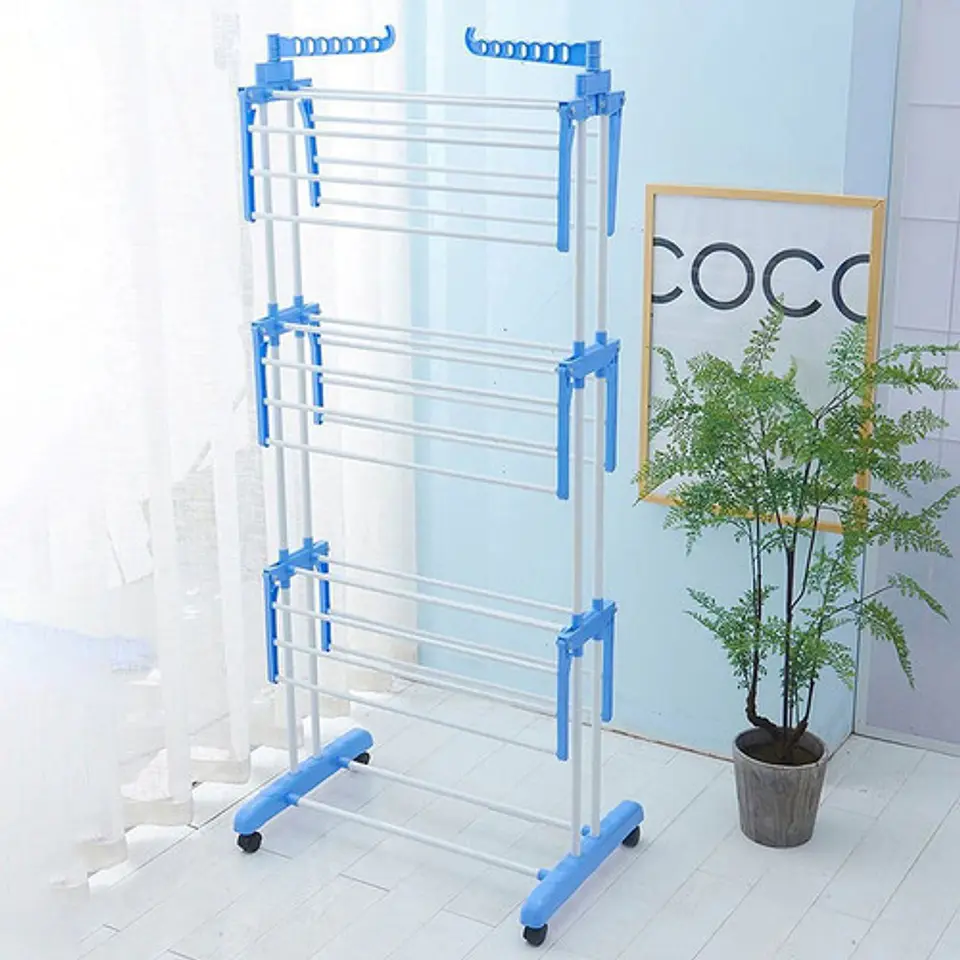 Tendedero Organizador Colgador Ropa Plegable 3 N 9