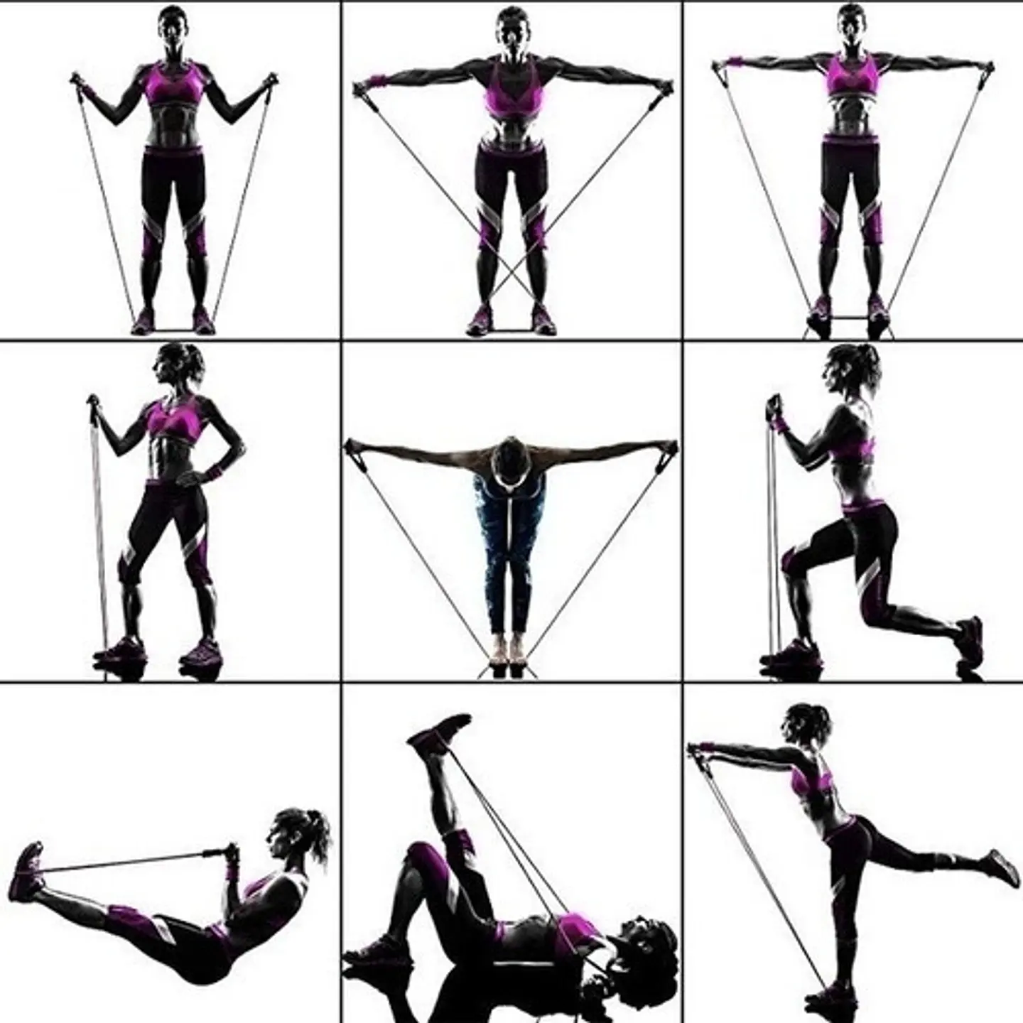 Set De Ligas Y Bandas De Resistencia Entrenamiento Gym 6