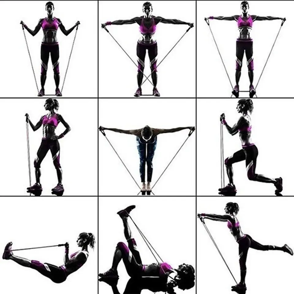 Set De Ligas Y Bandas De Resistencia Entrenamiento Gym 6