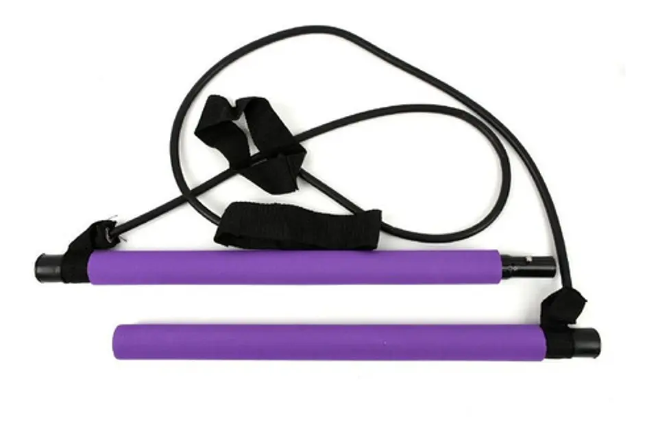 Barra Pilates Con Banda Resistencia Yoga Gimnasio 3