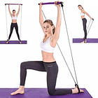 Barra Pilates Con Banda Resistencia Yoga Gimnasio 4