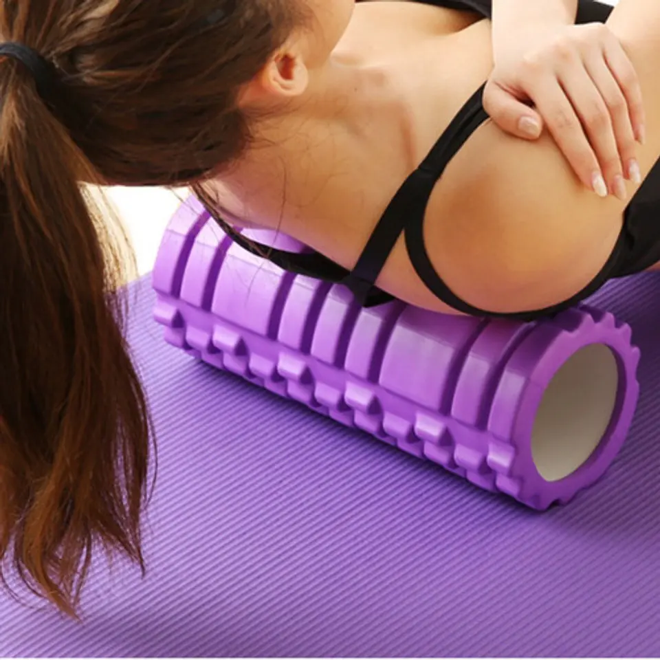 Rodillo Resina Para Yoga Masaje Muscular Ejercicio 4