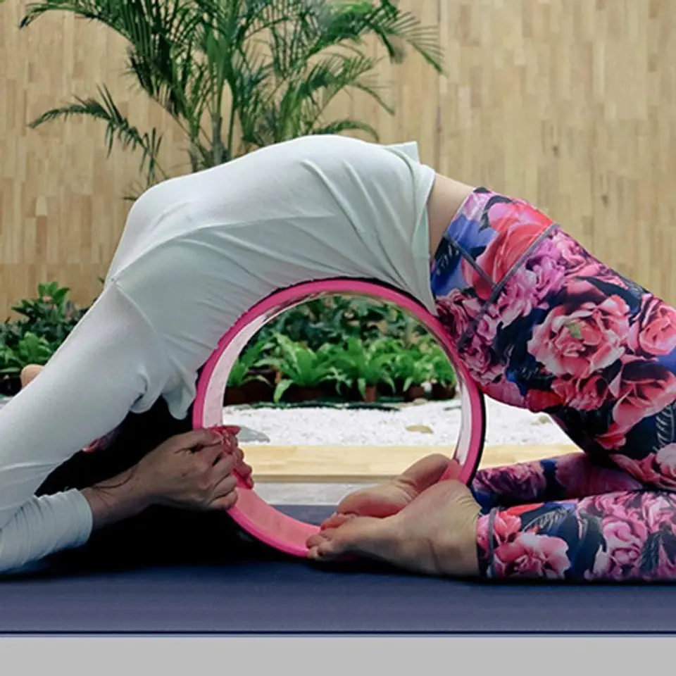 Rueda Yoga Circulo Wheel 33 Cm Rehabilitación Estiramiento 8