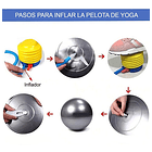 Pelota Balon Yoga 65 Cm Pilates Con Inflador  23