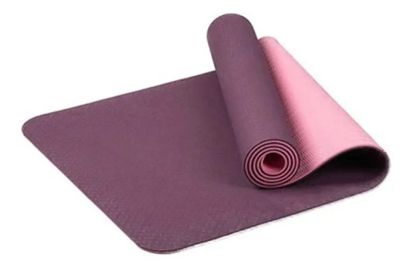 Mat Alfombra De Yoga Tpe 8mm Doble Color Eco-friendly 1